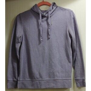 Old Navy Women's XS Long Sleeve Purple Hooded Sweatshirt Ribbed Cotton Poly EUC